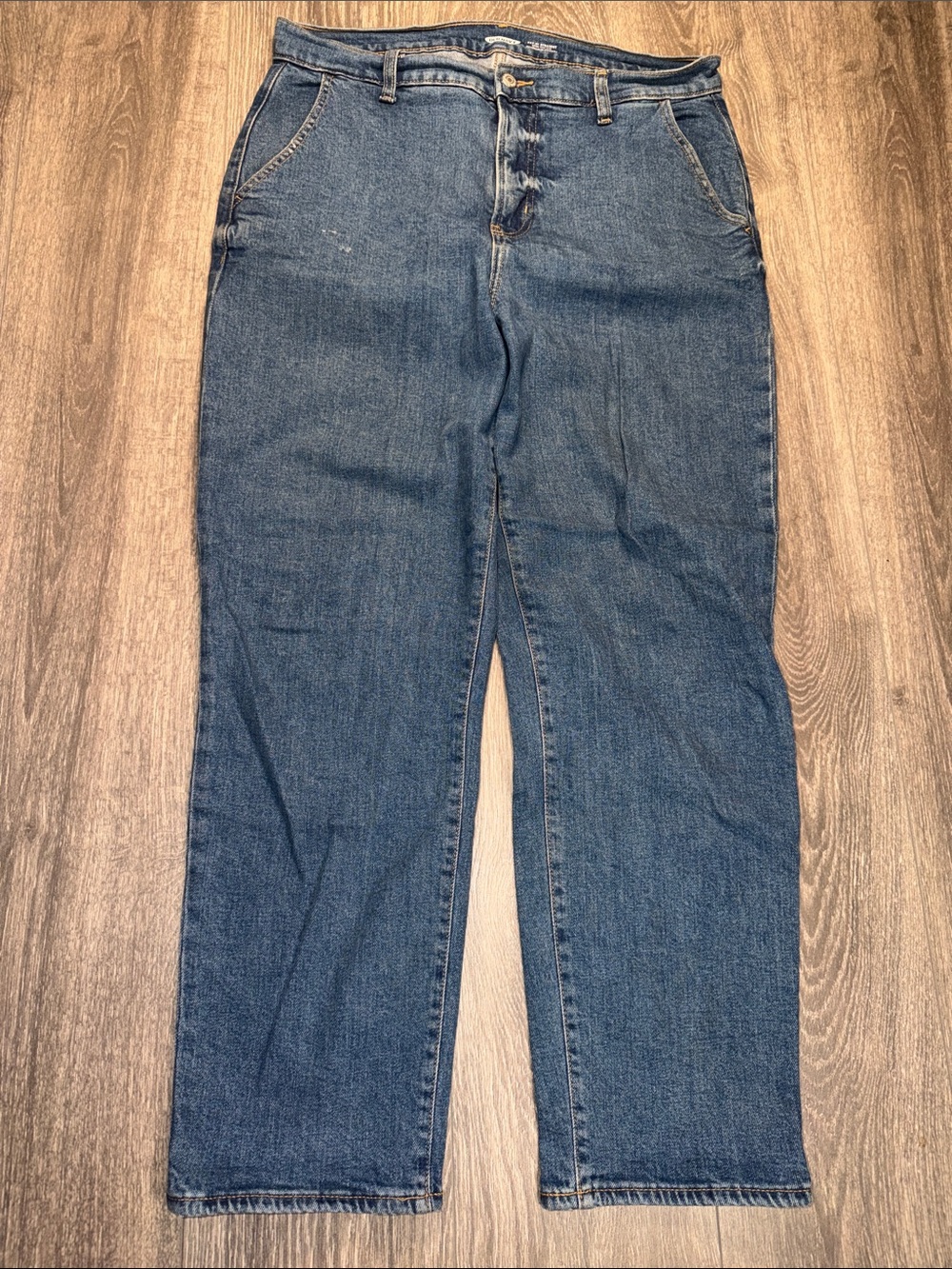 Old Navy Sky-Hi-Straight Extra High-Rise Women's Blue Jeans 12